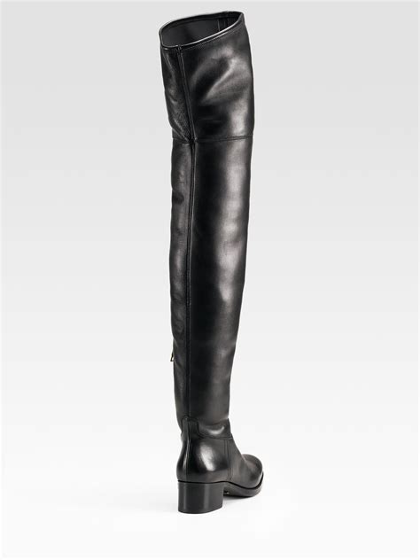 prada womens riding boots|prada thigh high boots.